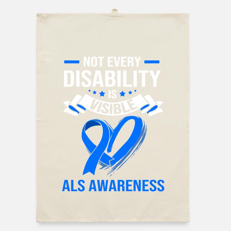 ALS nerve disease Organic dish towel