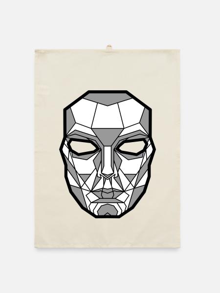 Kimura Mask Gray - Organic dish towel - nature - Front