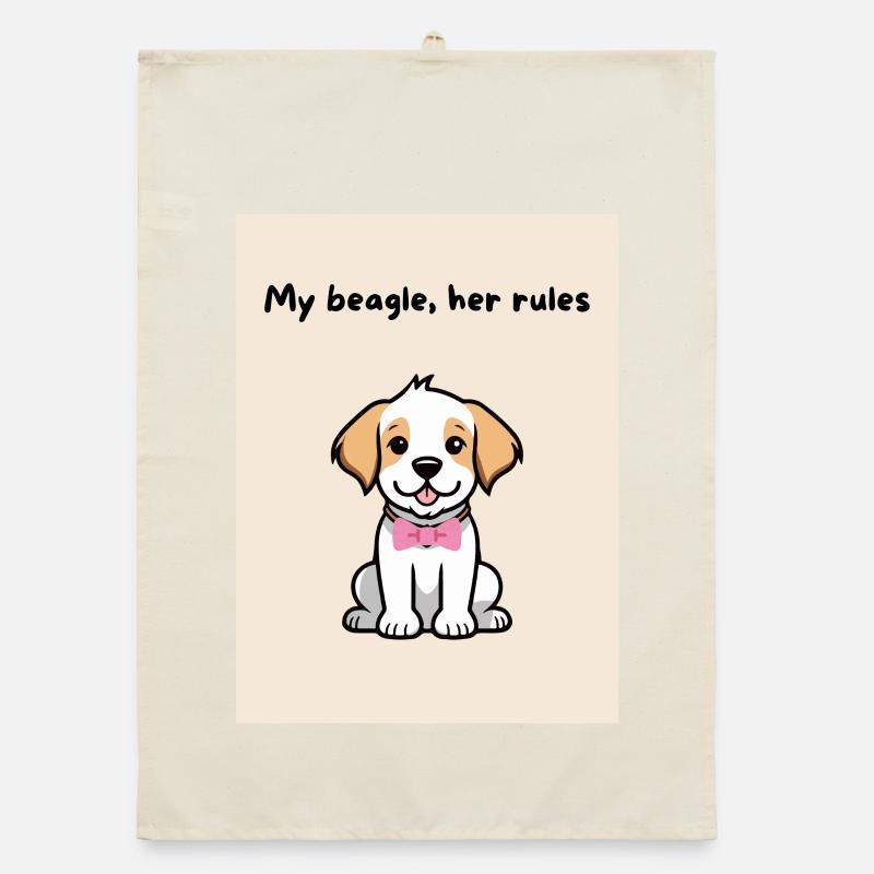 A-Beagle-mio_-5- Organic Geschirrtuch