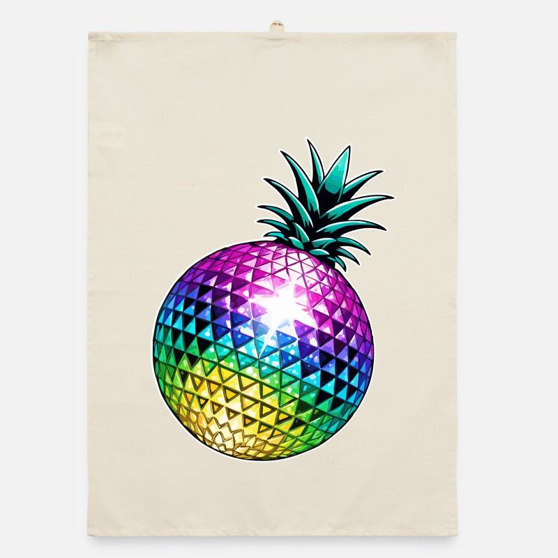 Ananas Disco Organic Geschirrtuch