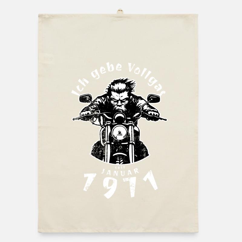 55th birthday I've been going full throttle since 01/1971 Organic dish towel
