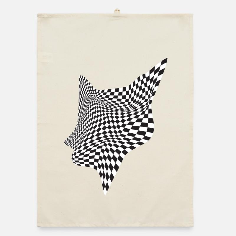Flux à damier déformé Torchon bio
