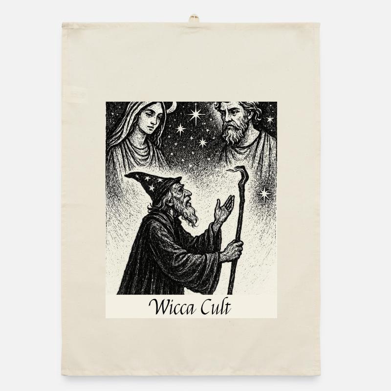 Wicca Kult - Organic Geschirrtuch - Natur