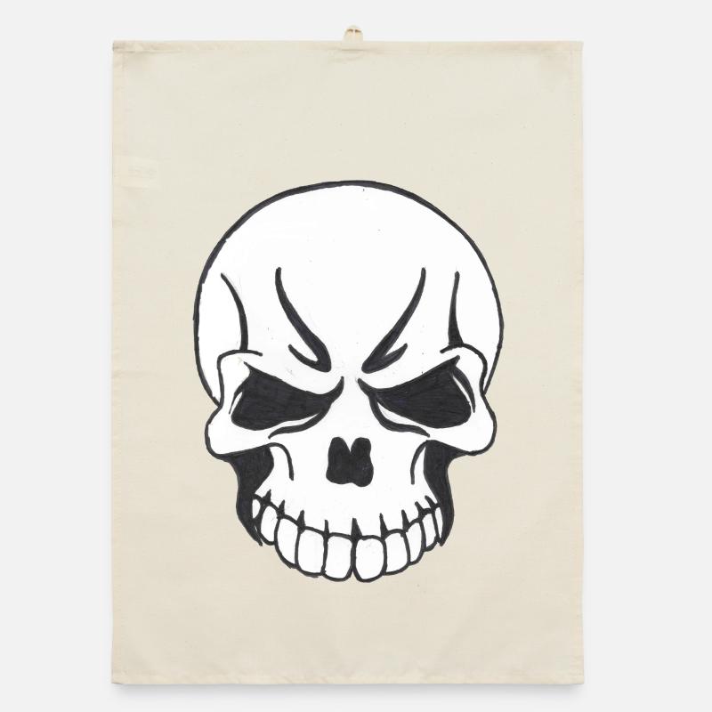 SKULL COMIC STYLE Torchon bio