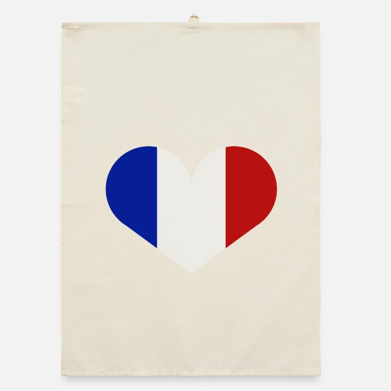 Drapeau français Torchon bio