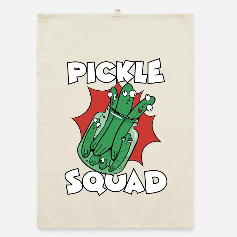 Pickle Squad Gurken Team Gurkenglas Gurkentruppe Organic Geschirrtuch