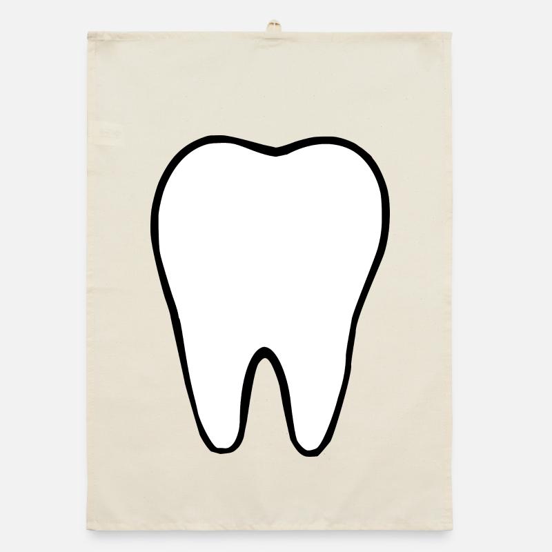 Dent, dents, dentiste Torchon bio