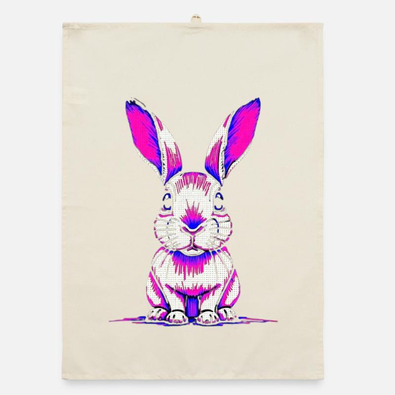 Tox le Lapin  Torchon bio