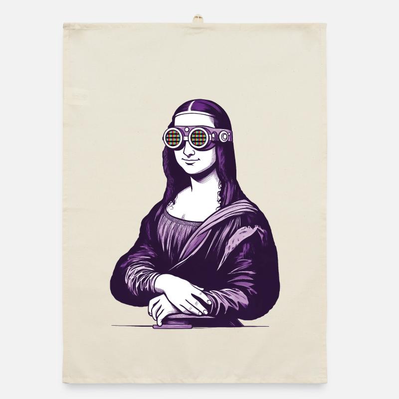 MONA iA – Geek & Sci-Fi Organic Geschirrtuch