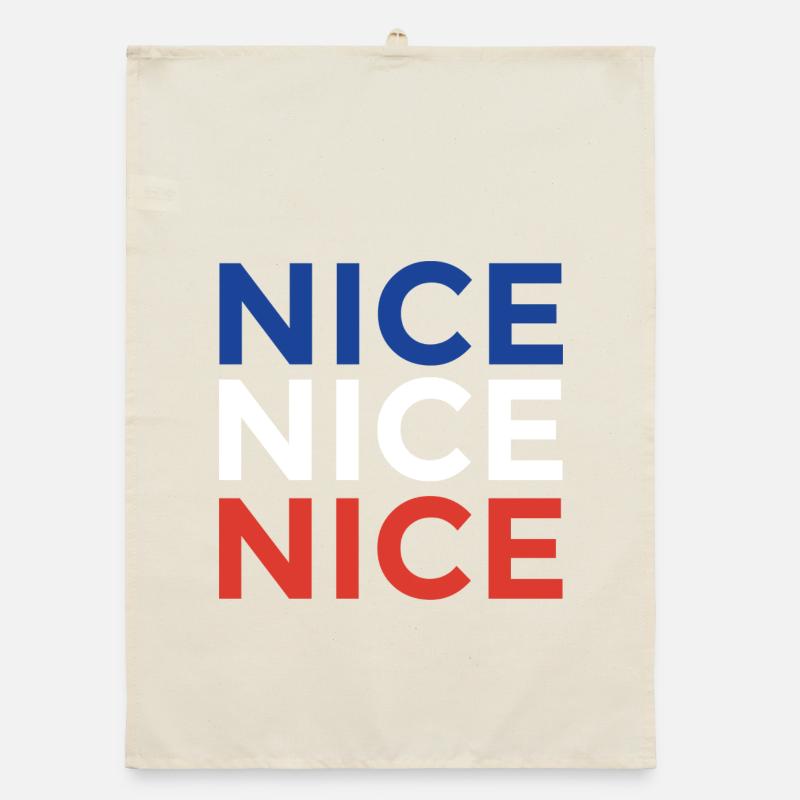 Nice Nice Nice: Das authentische Nizza Souvenir Organic Geschirrtuch