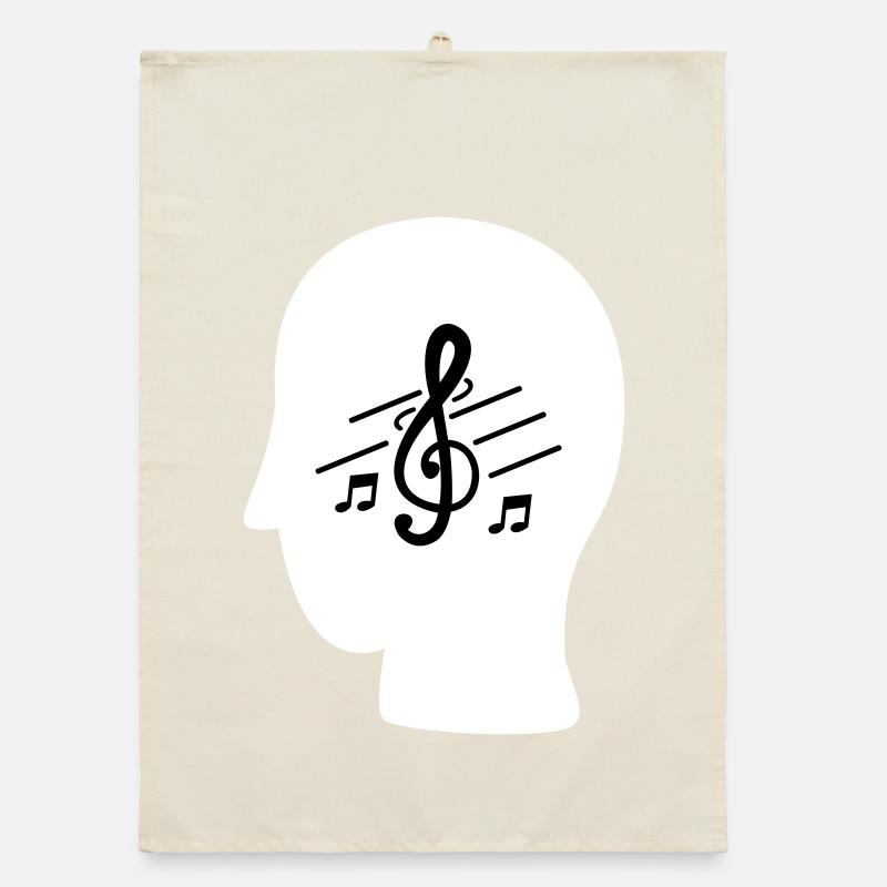 MUSIC IN MY MIND Organic dish towel