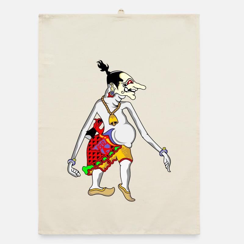 Grotesque Goblin Dancer Tee Organic dish towel