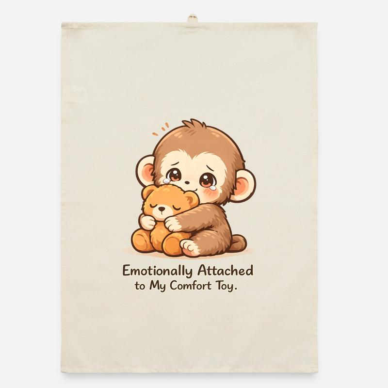 Punch Monkey Sad Cute Aesthetic Tee. Torchon bio