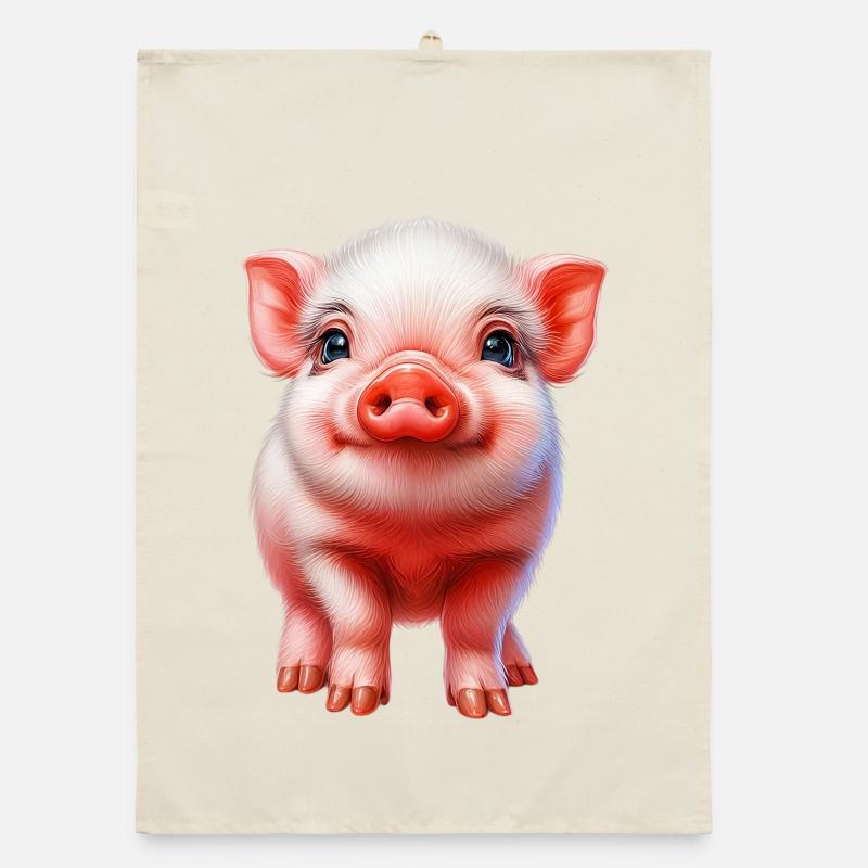 Piglet piglet Organic dish towel