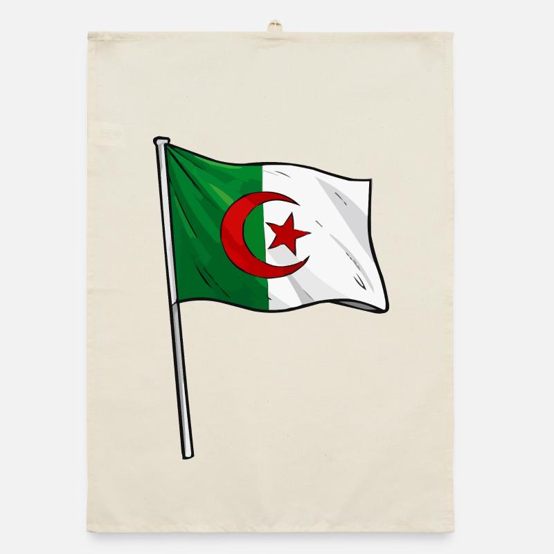 Drapeau algérien Torchon bio