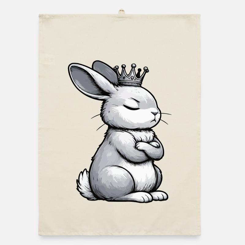 Rabbit Bunny Bunny Long Eared Thumper Ram Organic dish towel