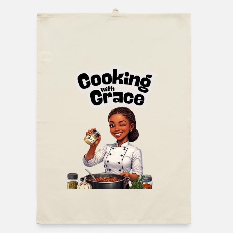 Cuisiner avec grâce Torchon bio