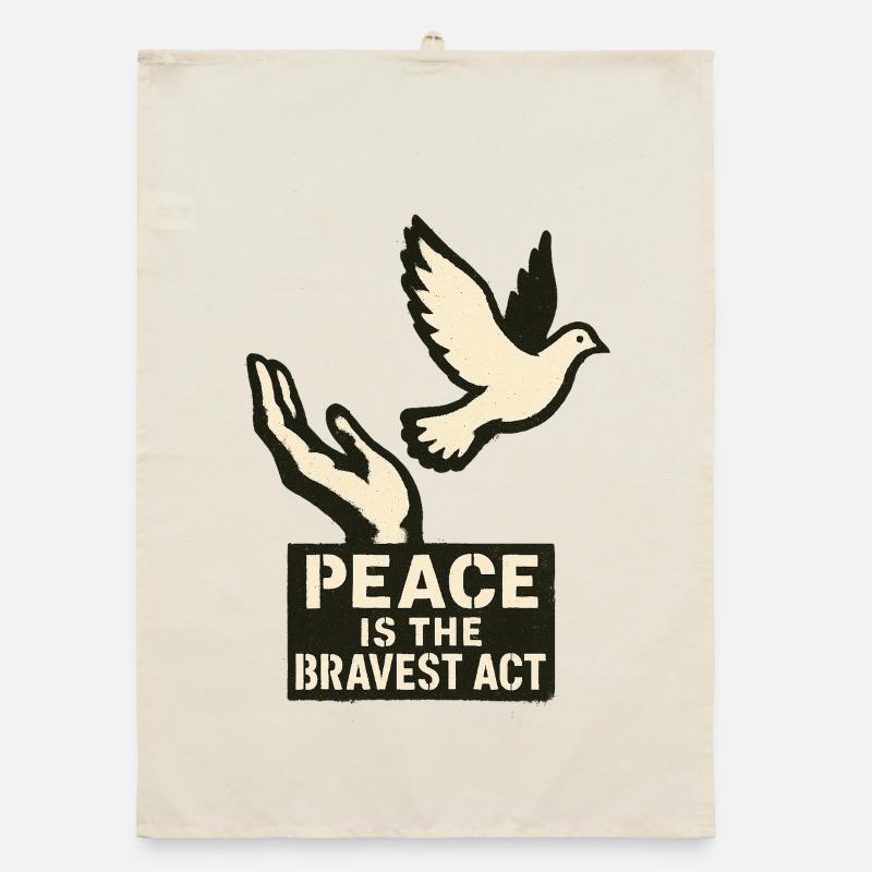 peace Organic dish towel