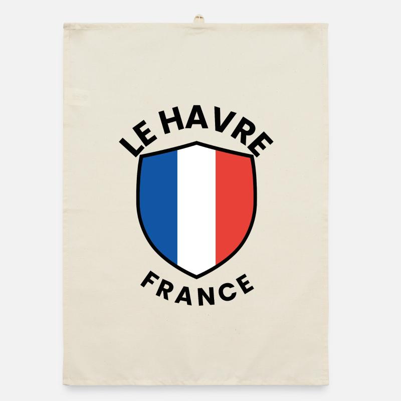 Drapeau français avec bleu et blanc rouge Torchon bio