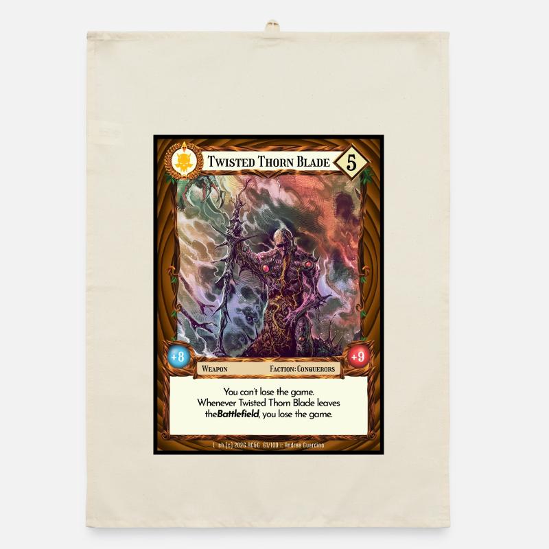 Twisted Thorn Blade - Organic Geschirrtuch - Natur
