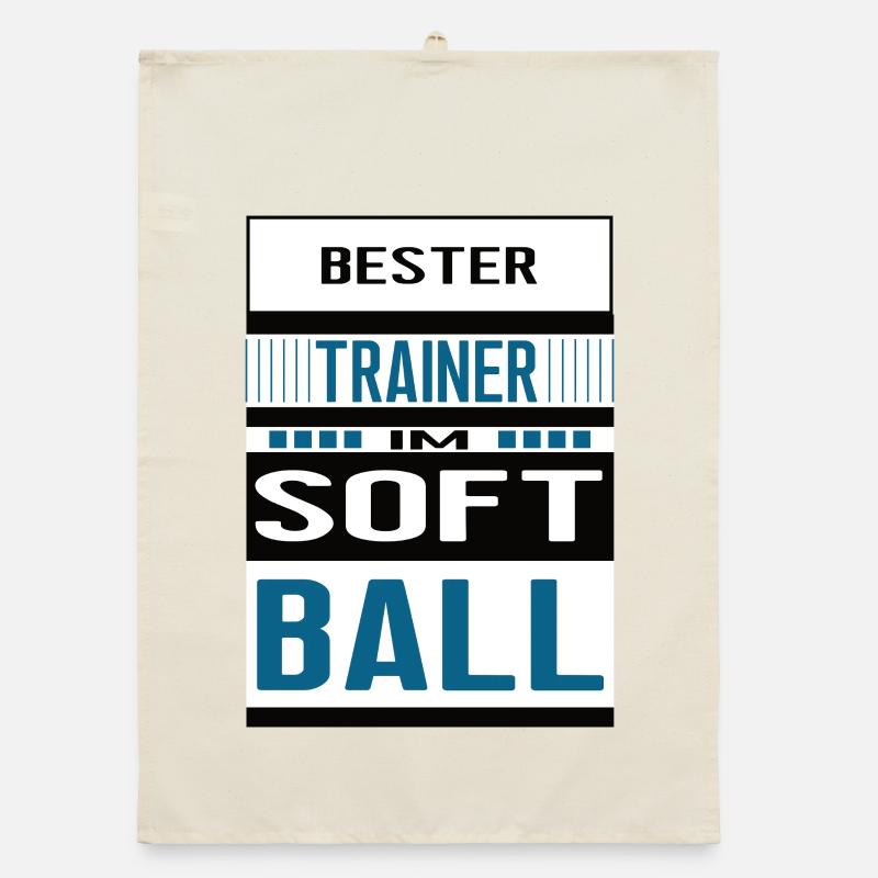 Softball Trainer Bester Softballtrainer Team  Organic Geschirrtuch