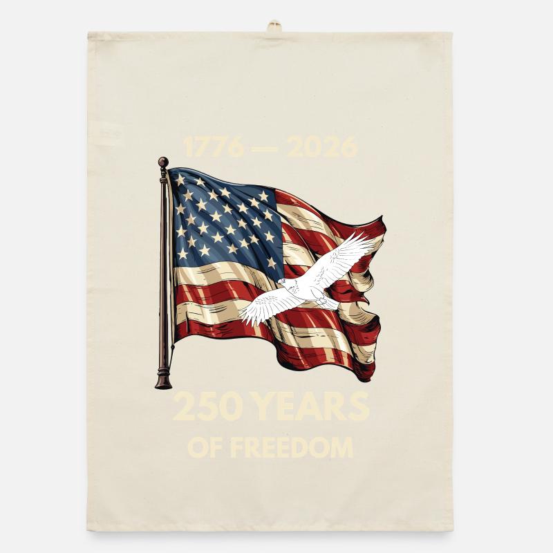 250 ans de liberté USA Eagle Patriotic Torchon bio
