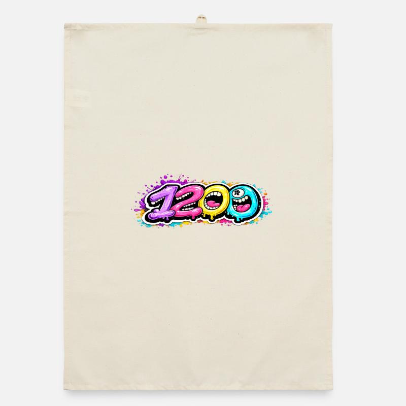 1200 Bubbleface - Torchon bio - nature