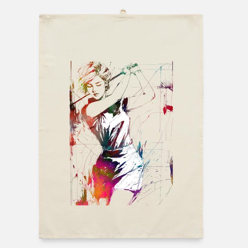 Golfspieler #golf Organic Geschirrtuch