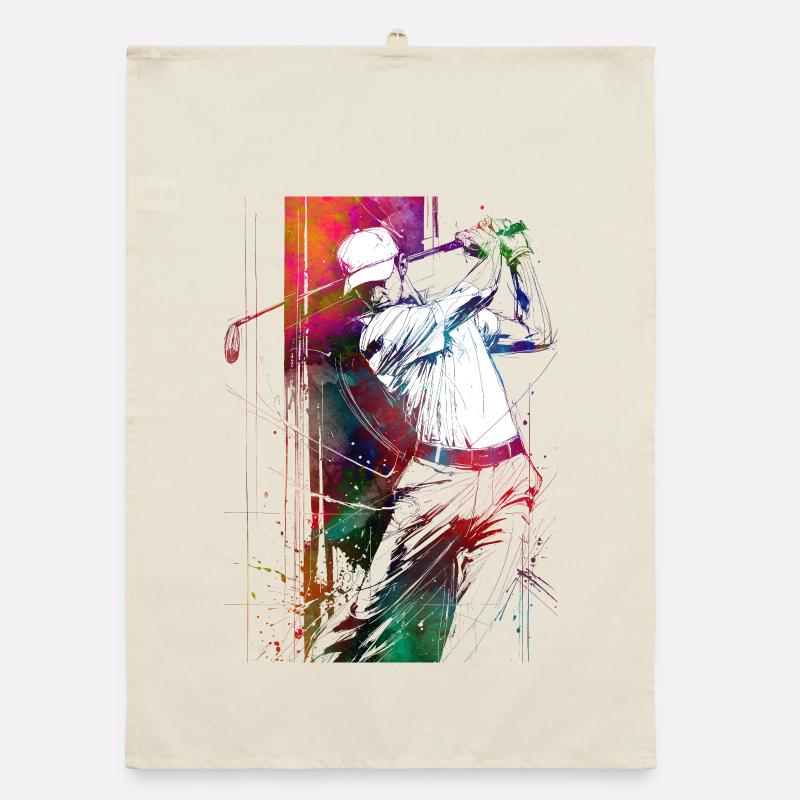 Golf player #golf Organic dish towel