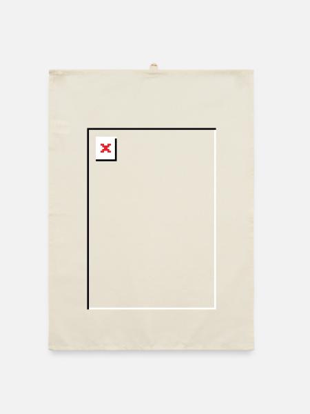 Missing Image – File Not Found Hochformat - Organic Geschirrtuch - Natur - Vorne