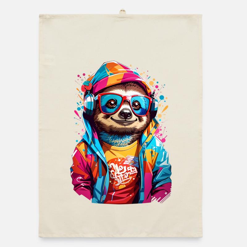 Cool sloth Organic dish towel