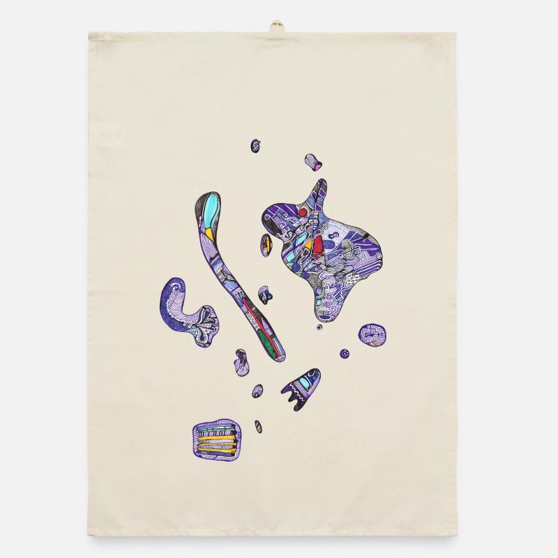 Bunte Flecken Organic Geschirrtuch