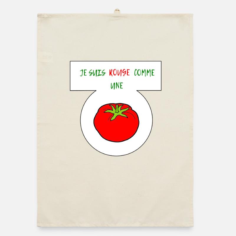 Rot wie eine Tomate Organic Geschirrtuch
