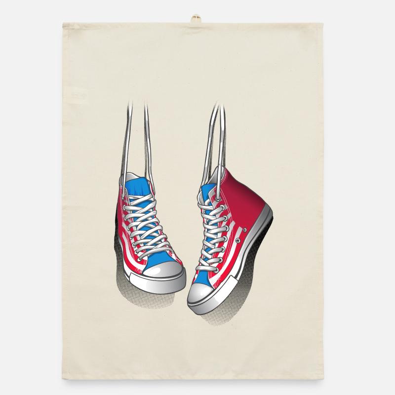 Baskets et lacets de chaussures Torchon bio