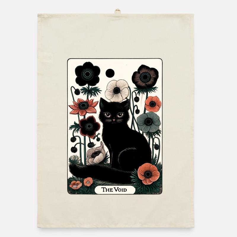Tarot Chat du Vide en Fleur Torchon bio