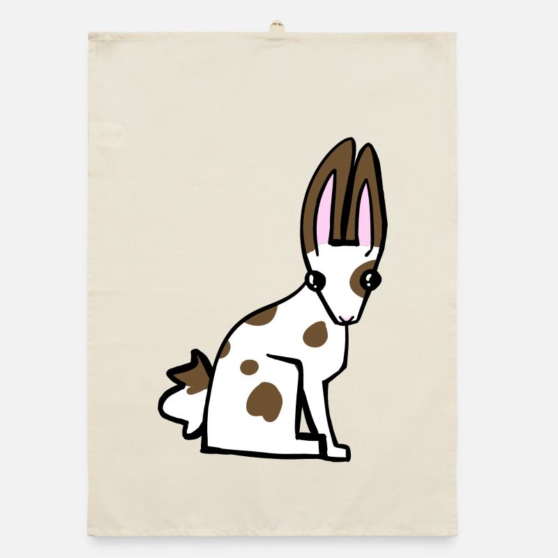 speckled bunny  Organic dish towel