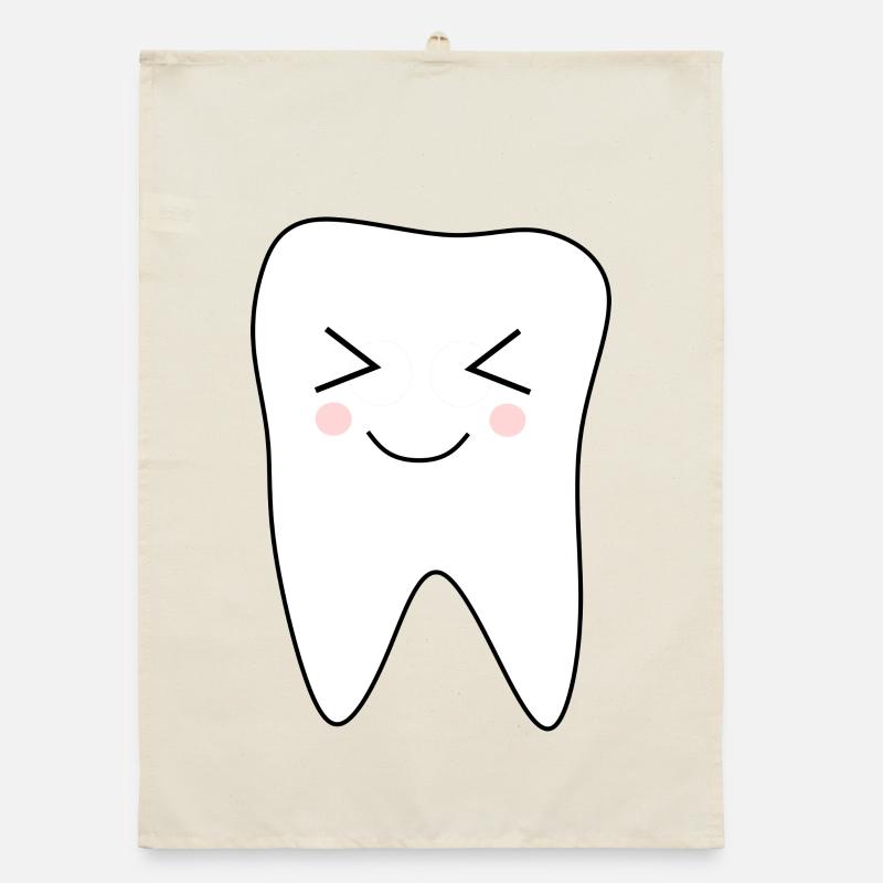 Tooth, Teeth, Dentist Organic dish towel