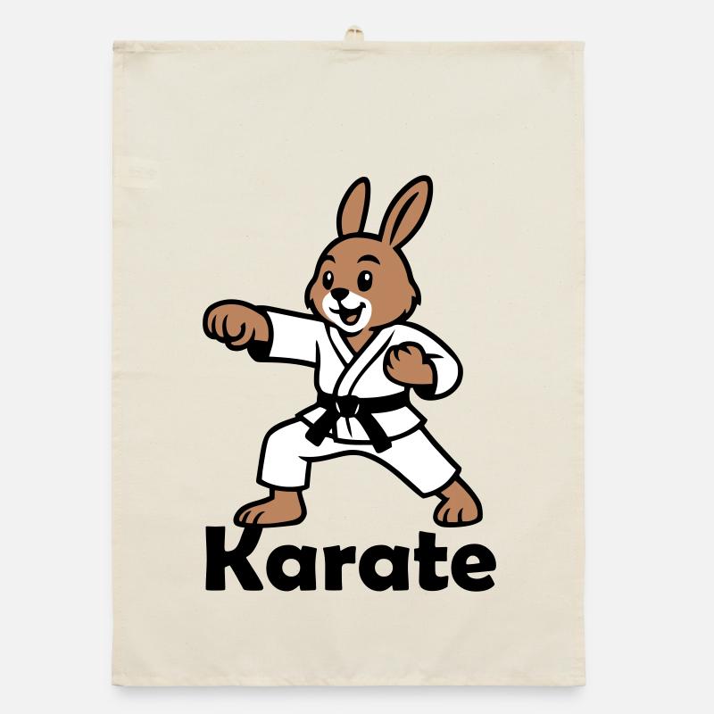 Karate Hase Organic Geschirrtuch
