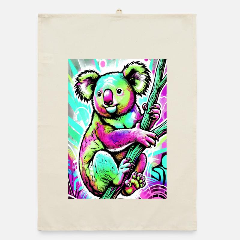 Koala - Organic dish towel - nature