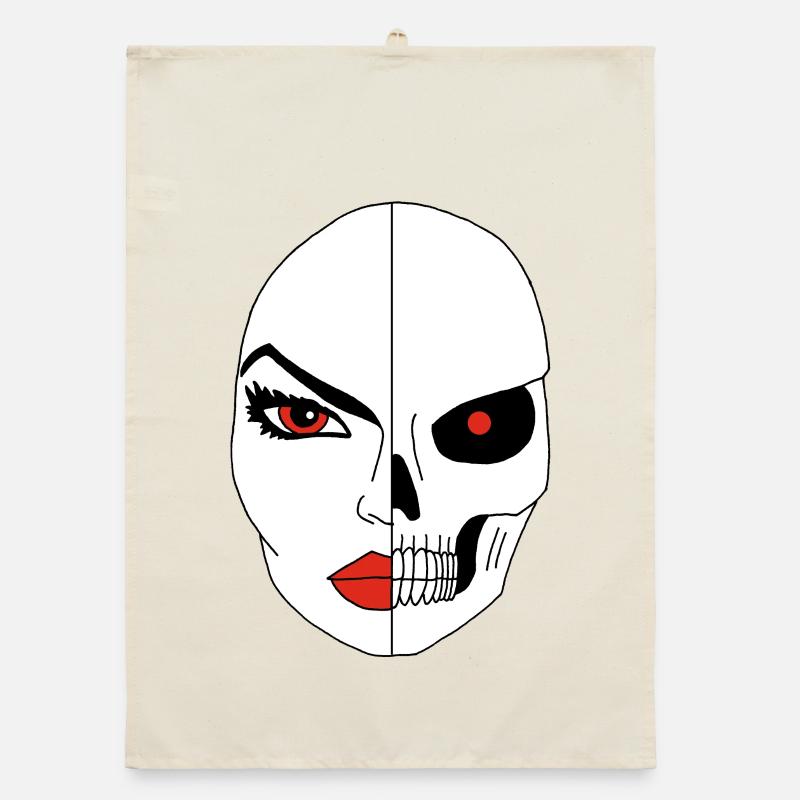 Das Gesicht des Todes Organic Geschirrtuch