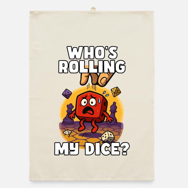 Who's Rolling My Dice? Organic dish towel