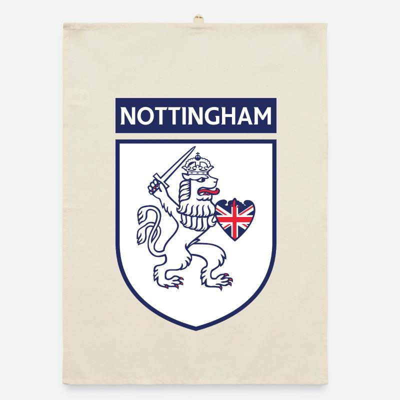 Nottingham Shield Lion with Sword Organic dish towel