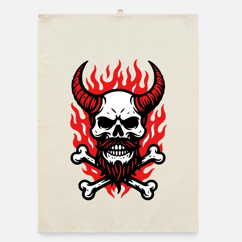 Démon Crâne de Feu Torchon bio