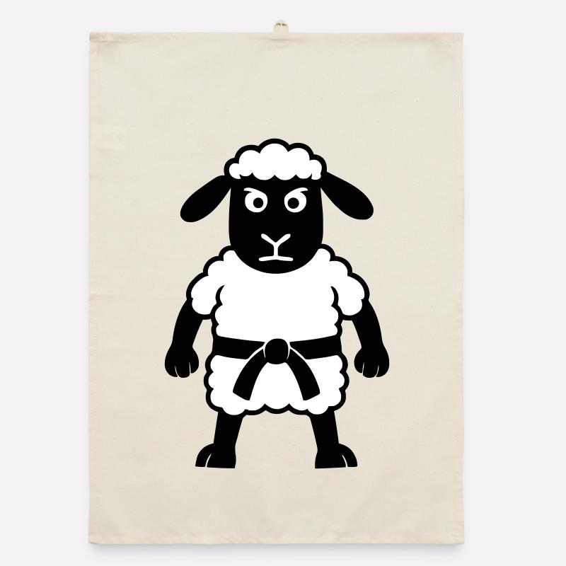 Karate Sheep Organic dish towel