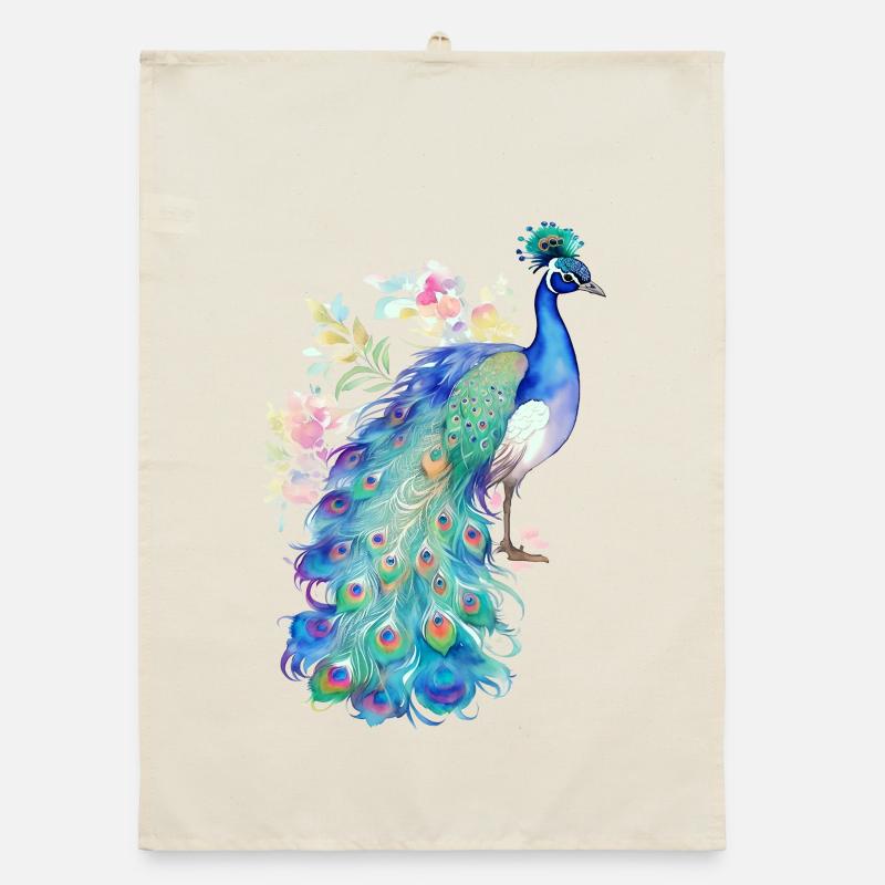 Peacock Organic dish towel