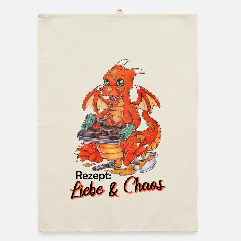 Drôle de biscuits dragon cuisson Noël Torchon bio