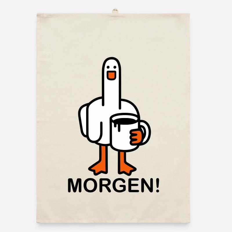 Guten Morgen! - Organic Geschirrtuch - Natur