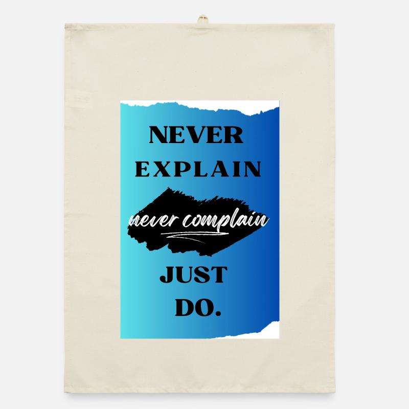 Motivation et inspiration Affiche positive Torchon bio