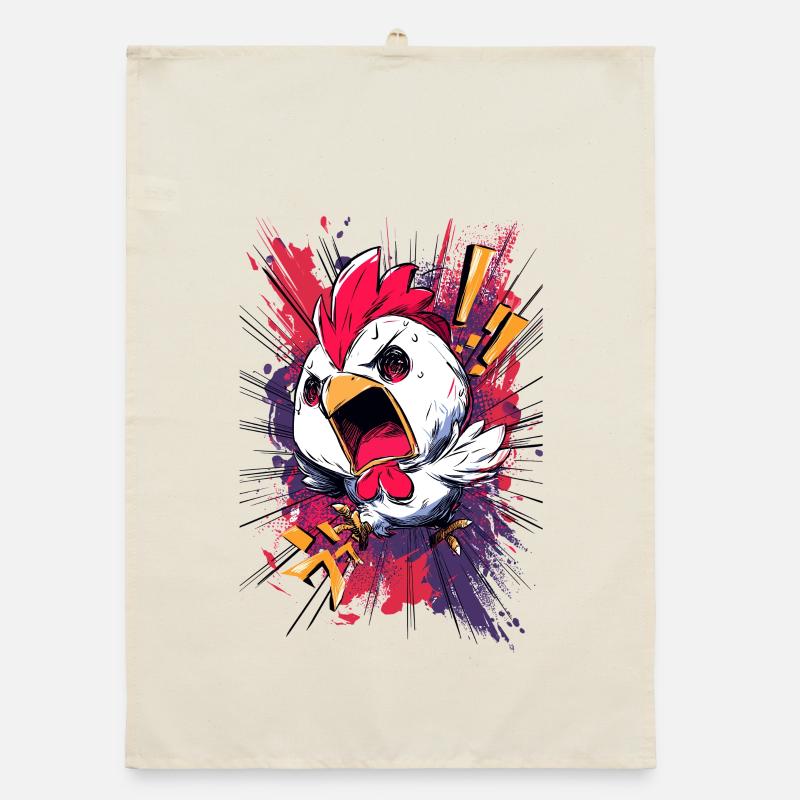 Outcry Chicken Explosion Organic dish towel