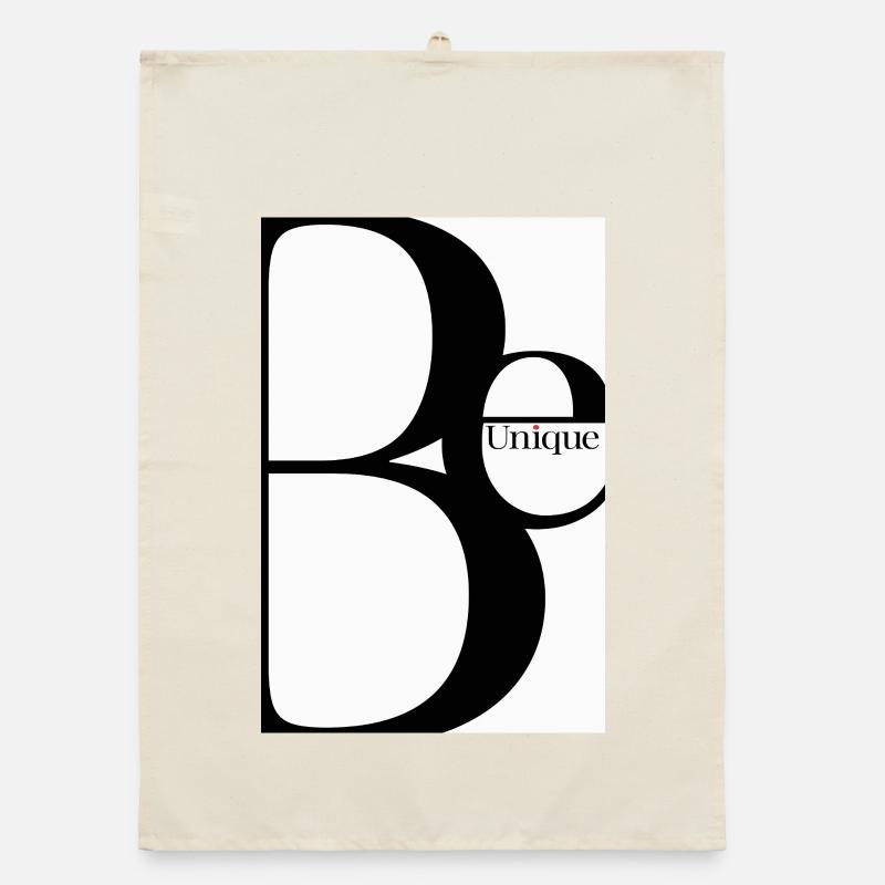 Soyez unique – Conception typographique minimaliste Torchon bio